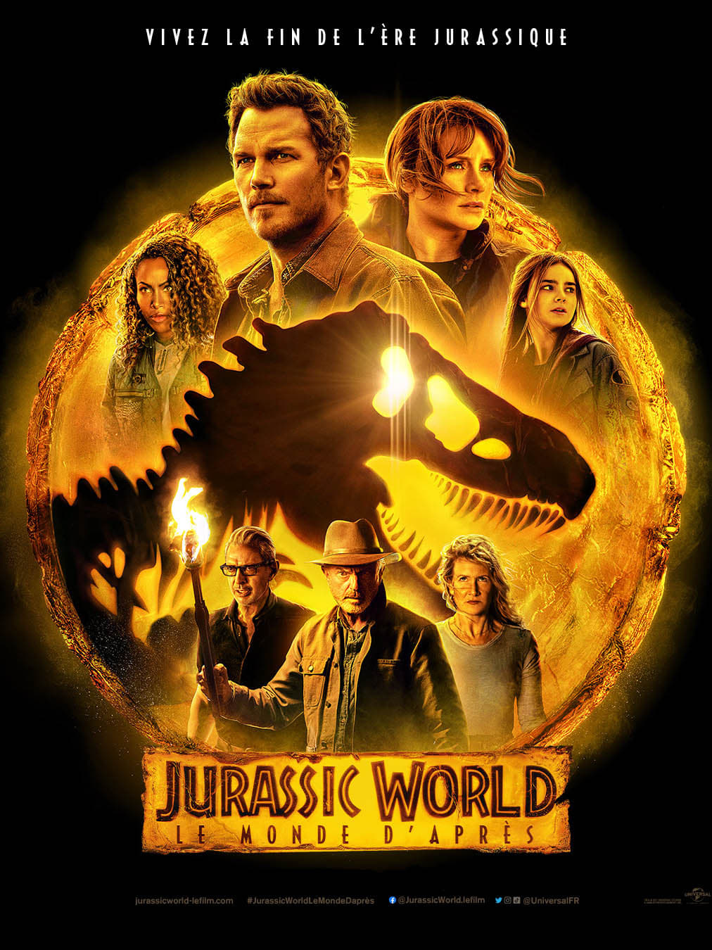 affiche du film Jurassic World : Le Monde d'Après