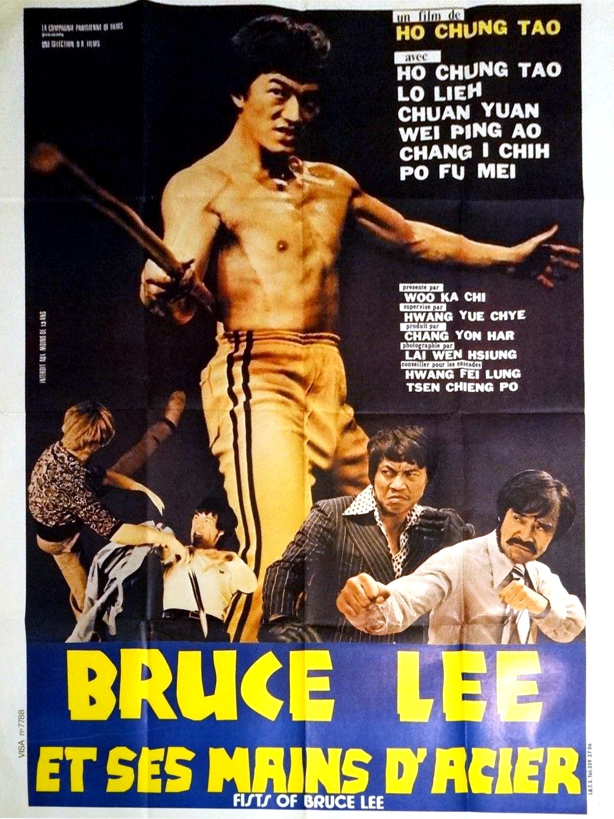 affiche du film Bruce Lee et ses mains d'acier