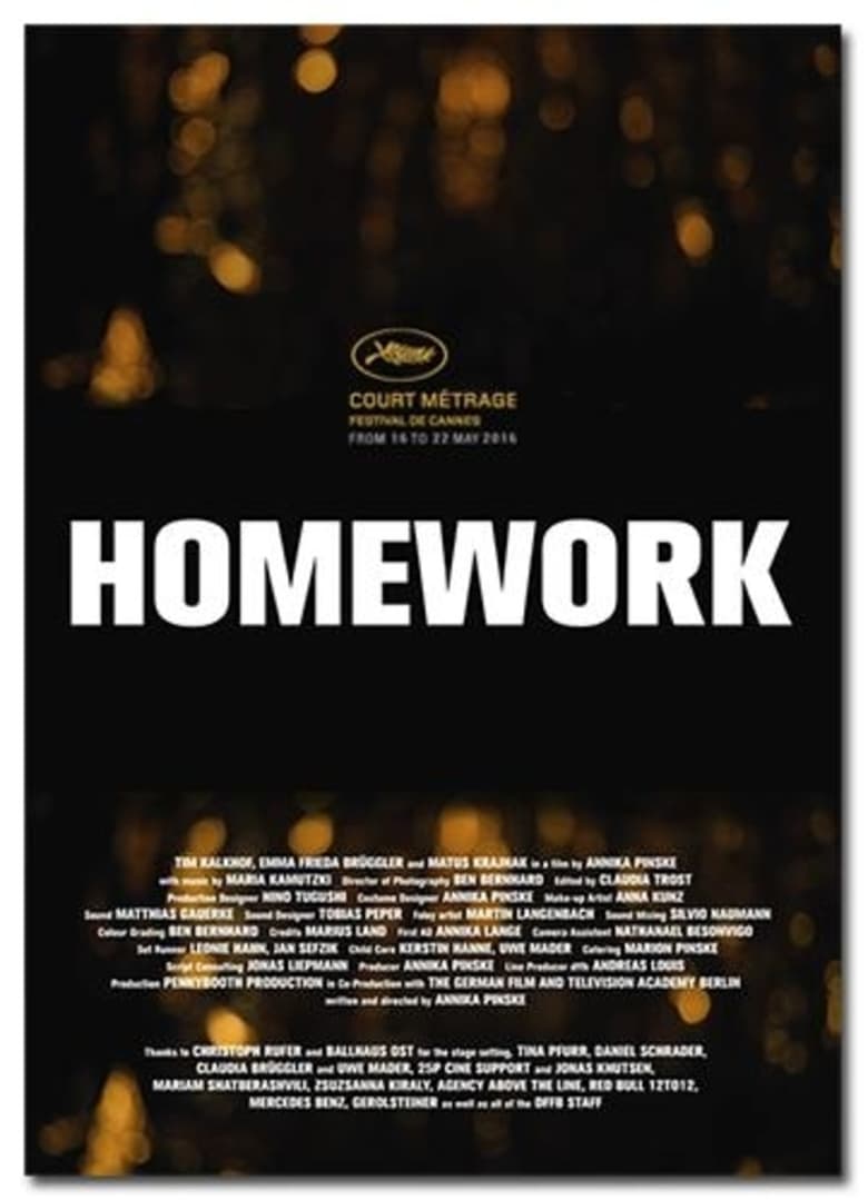 affiche du film Homework