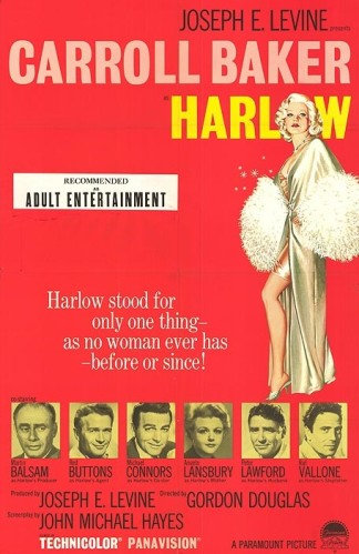 affiche du film Harlow, la blonde platine