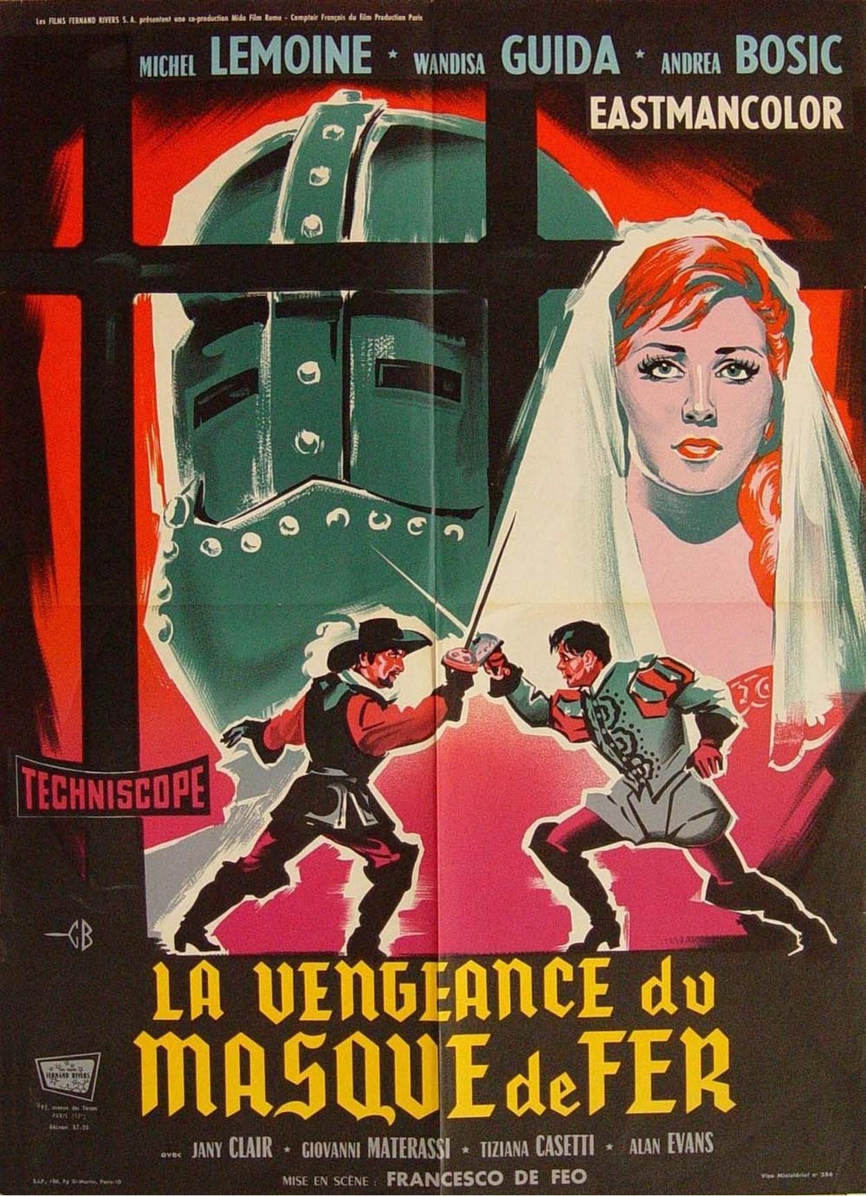 affiche du film La vengeance du masque de fer