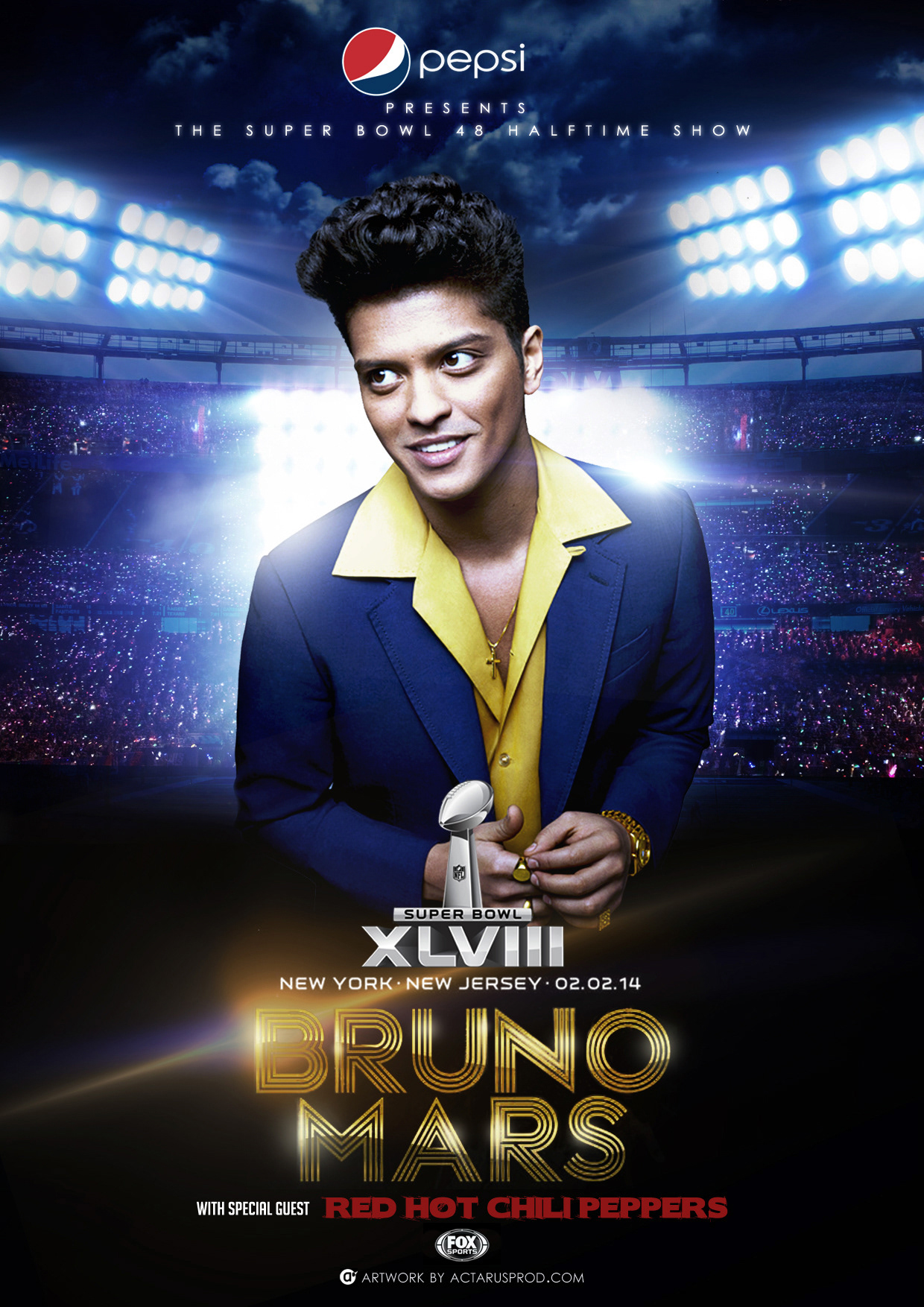 affiche du film Super Bowl XLVIII Halftime show - Bruno Mars