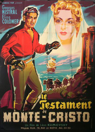 affiche du film Le testament de Monte-Cristo