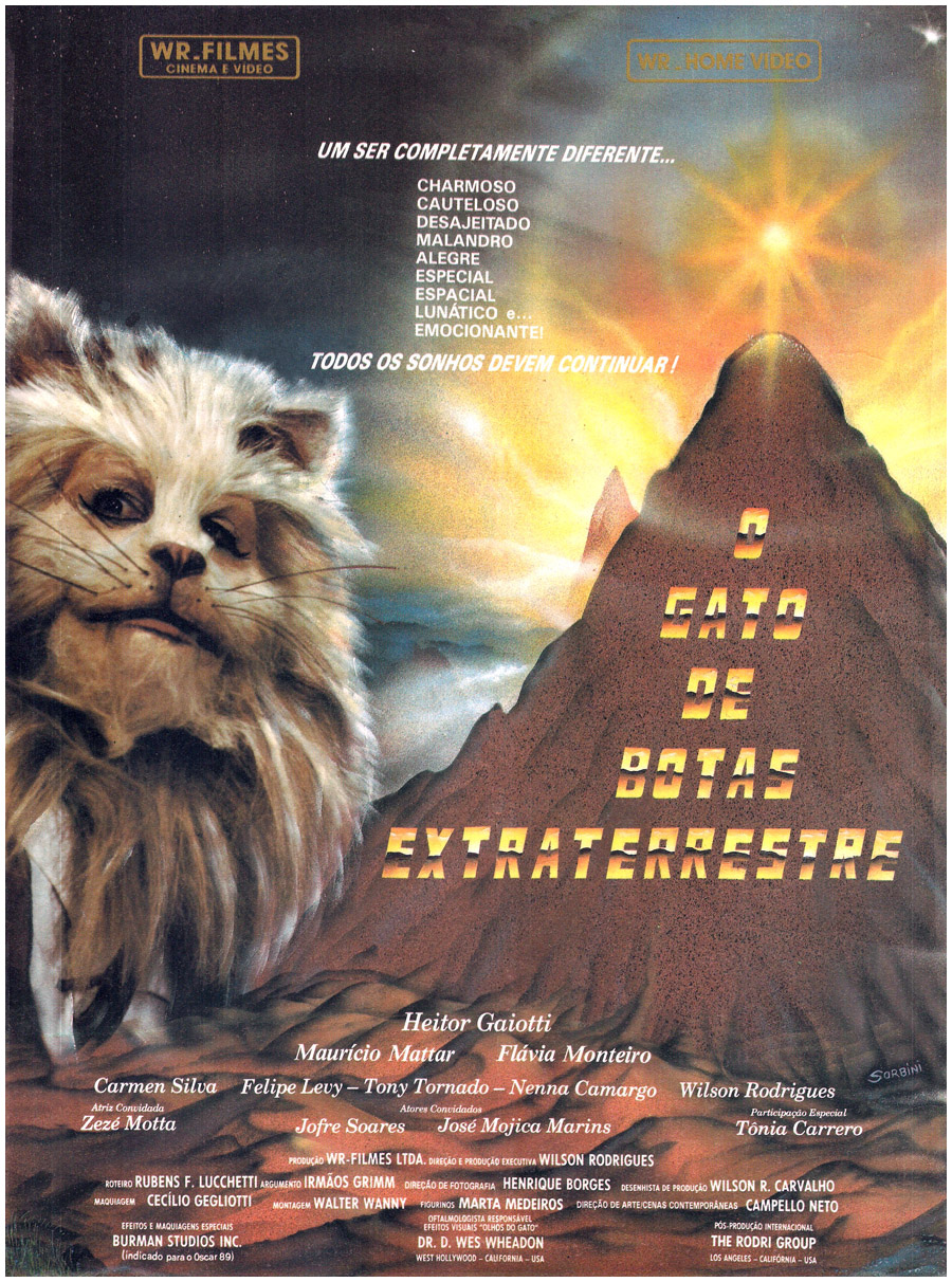 affiche du film O Gato de Botas Extraterrestre