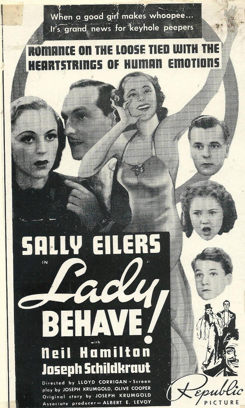 affiche du film Lady Behave!