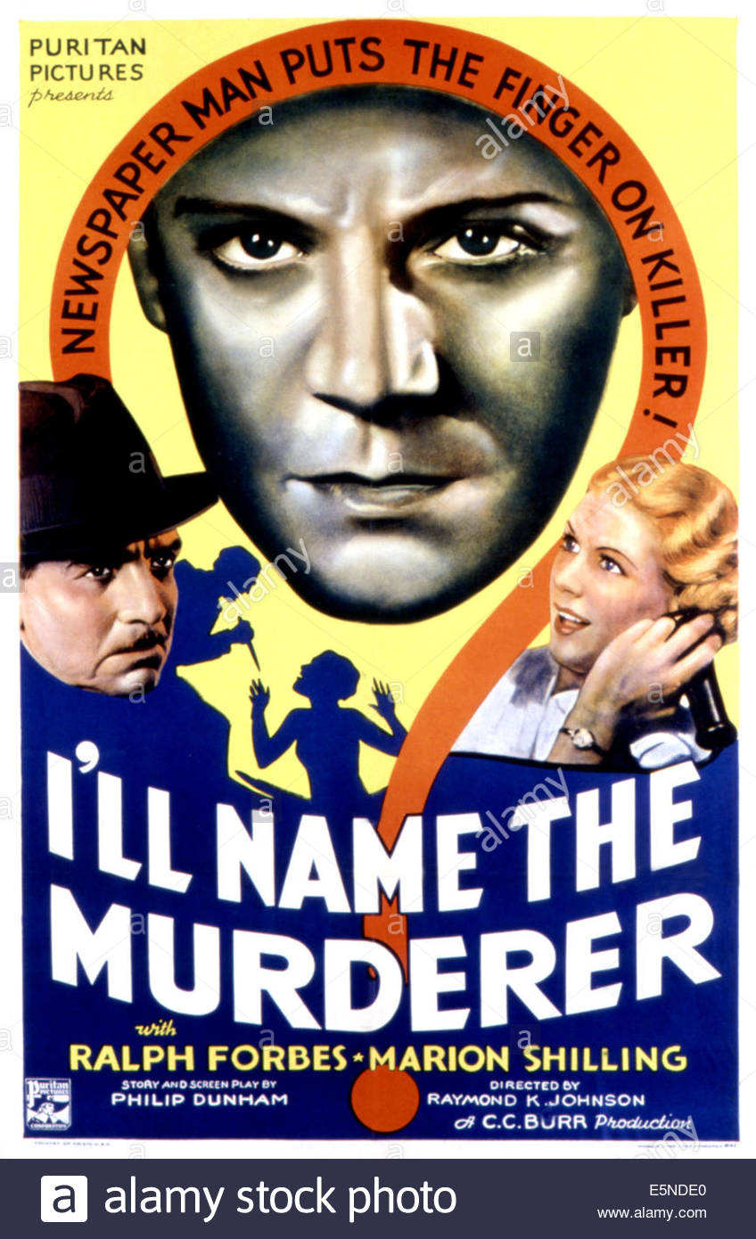 affiche du film I'll Name the Murderer