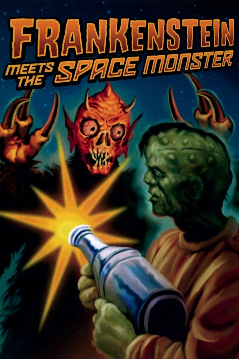 affiche du film Frankenstein Meets the Space Monster