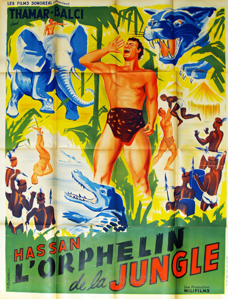 affiche du film Hassan, l'orphelin de la jungle