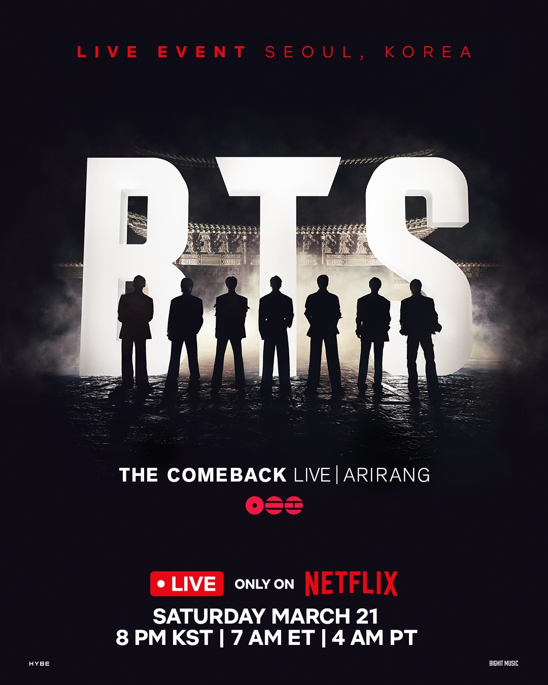 affiche du film BTS the Comeback Live: Arirang