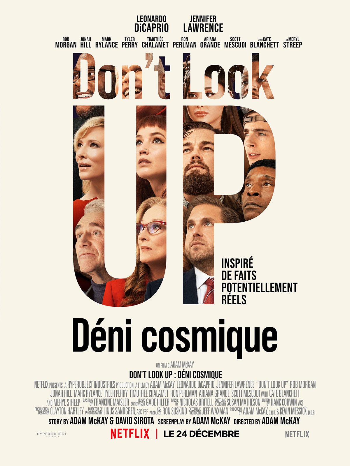 affiche du film Don’t Look Up : Déni cosmique