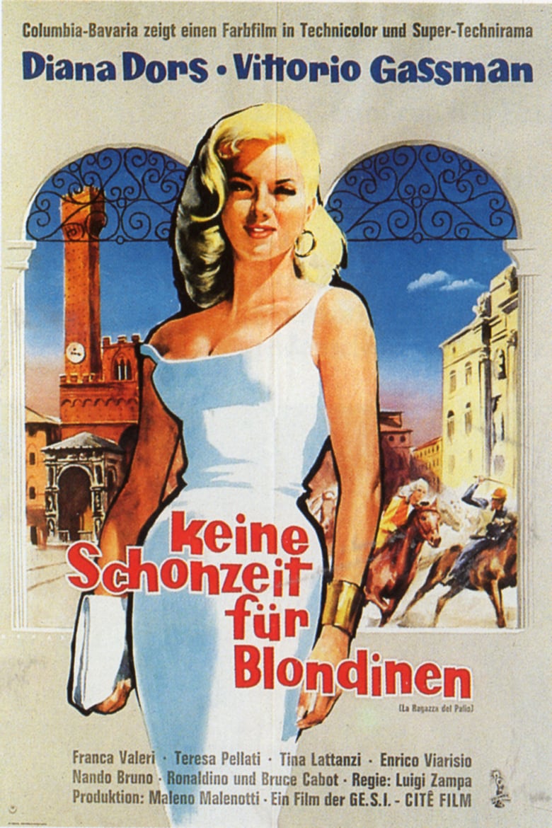 affiche du film La blonde enjoleuse