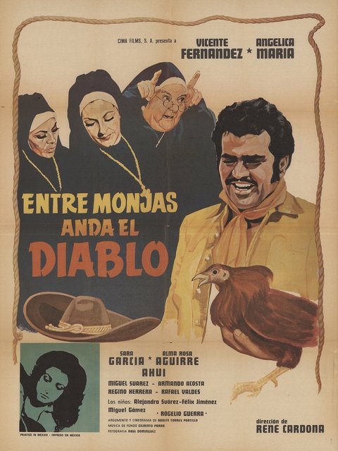 affiche du film Entre monjas anda el diablo