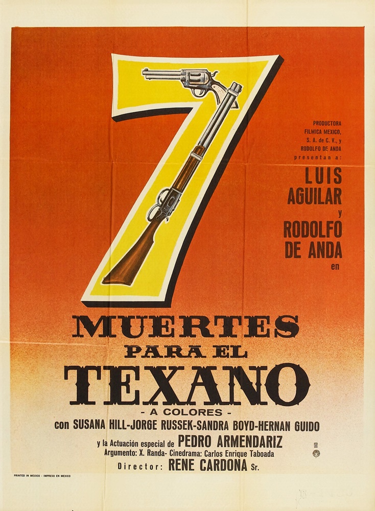 affiche du film Siete muertes para el texano