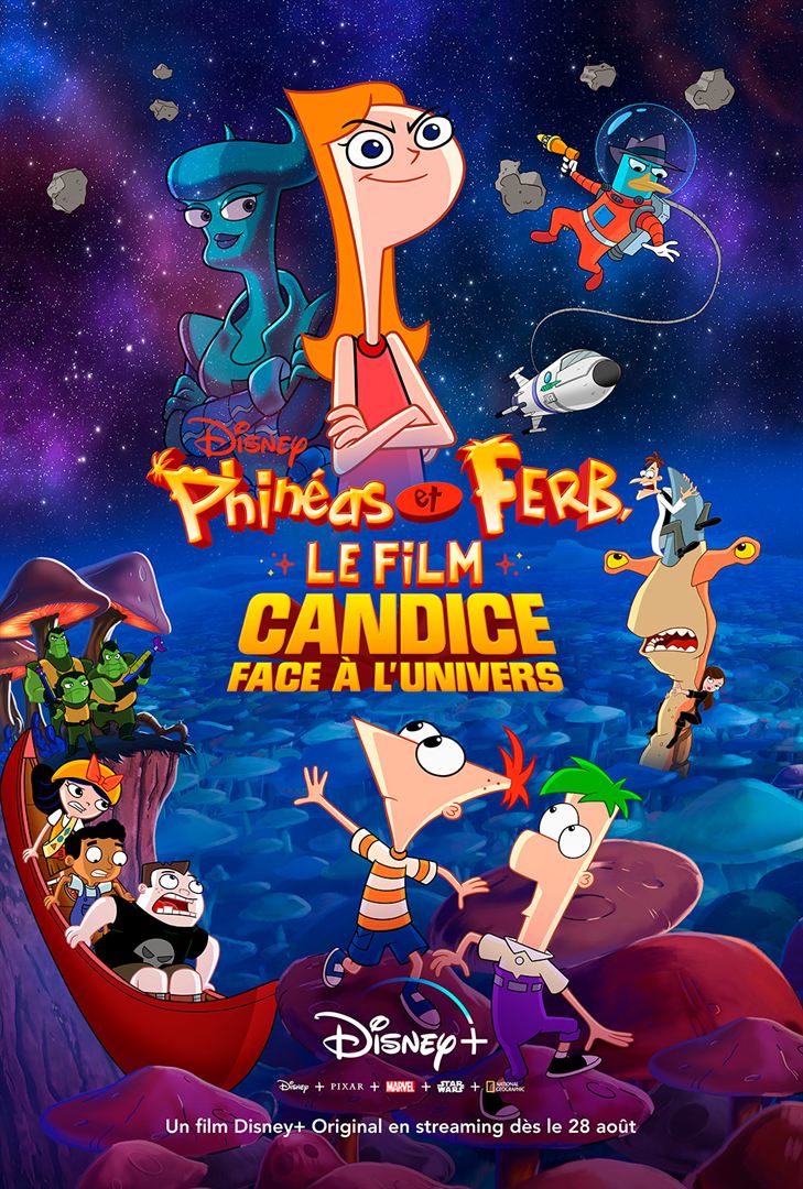 affiche du film Phineas et Ferb, le film : Candice face à l'univers