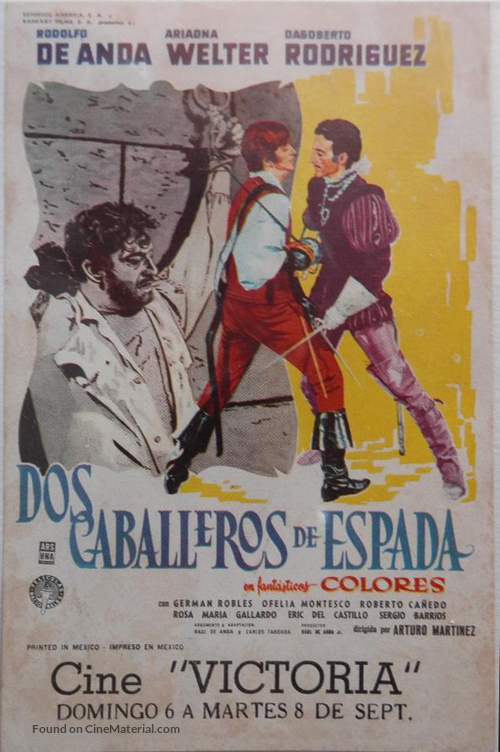 affiche du film Dos caballeros de espada