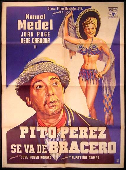 affiche du film Pito Pérez se va de bracero