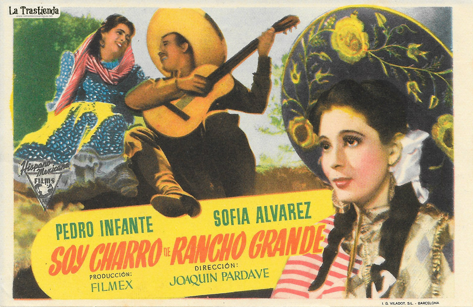 affiche du film Soy charro de Rancho Grande