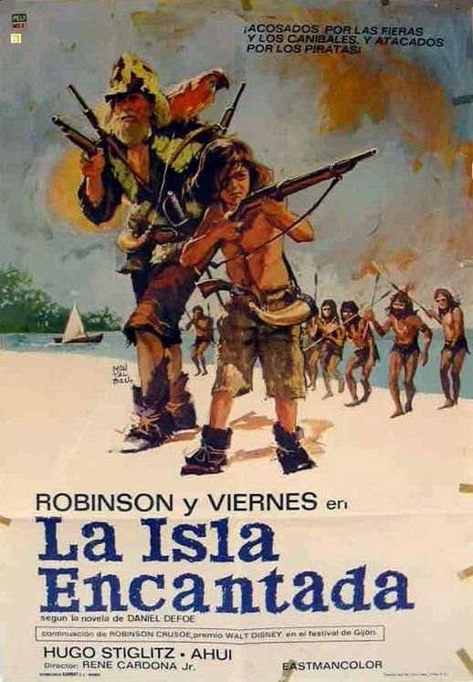 affiche du film Robinson y Viernes en la isla encantada