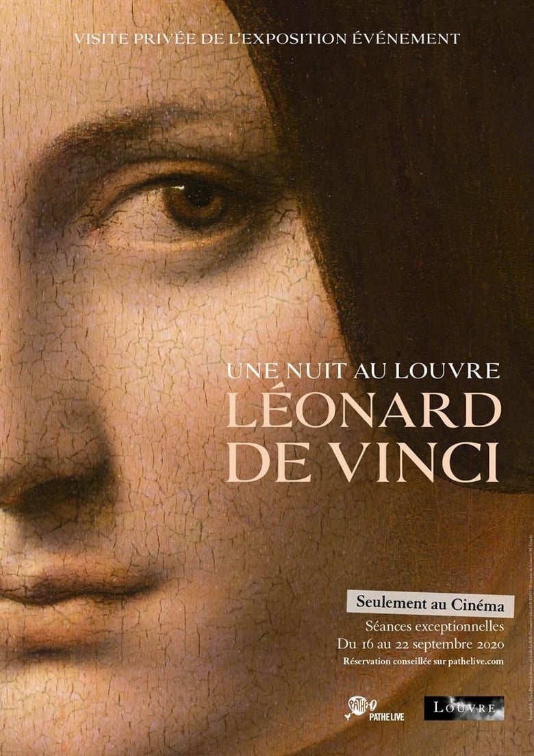 affiche du film Une nuit au Louvre : Léonard de Vinci
