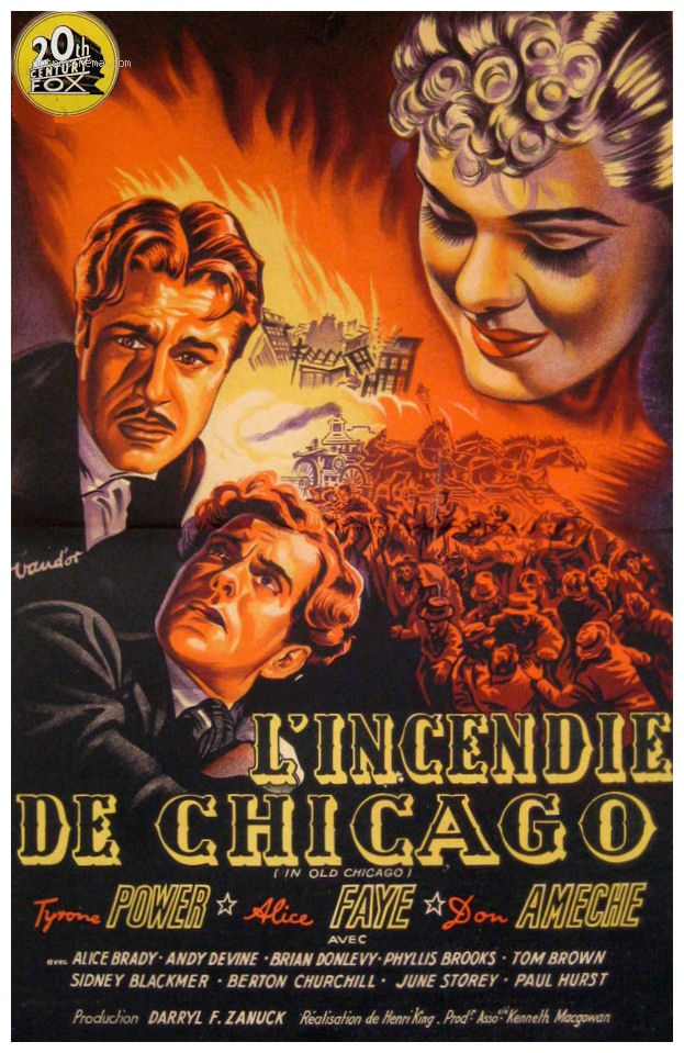 affiche du film L'incendie de Chicago