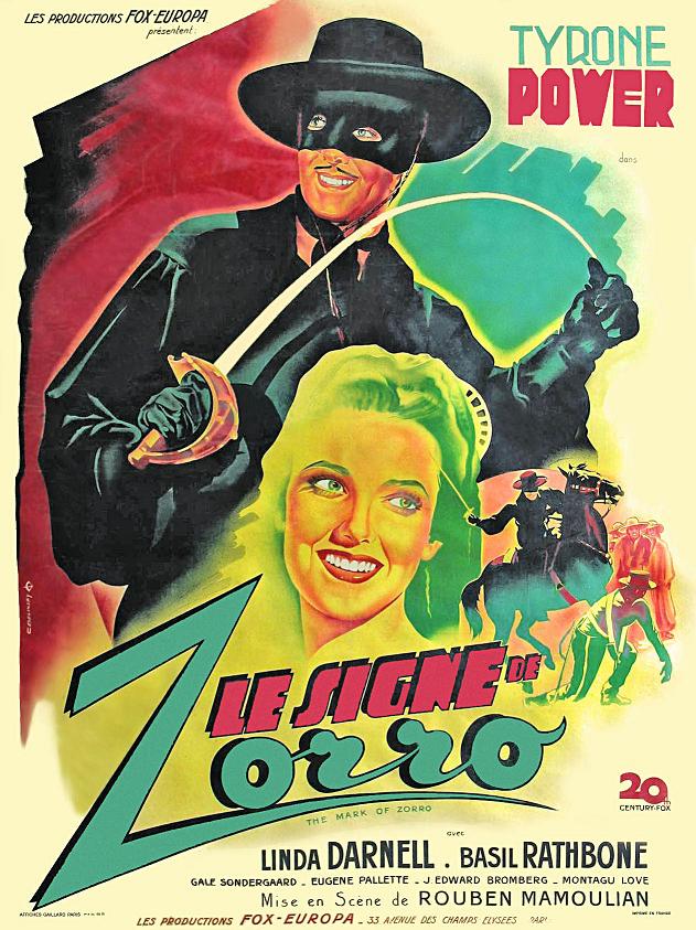 affiche du film Le signe de Zorro