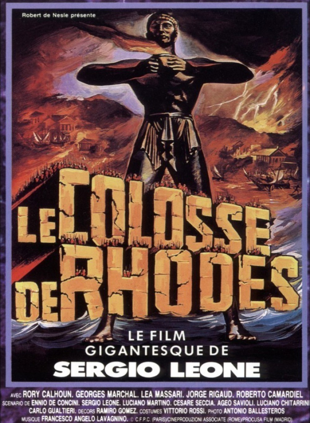 affiche du film Le colosse de Rhodes