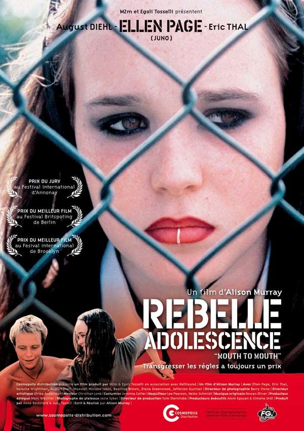 affiche du film Mouth to mouth : Rebelle adolescence
