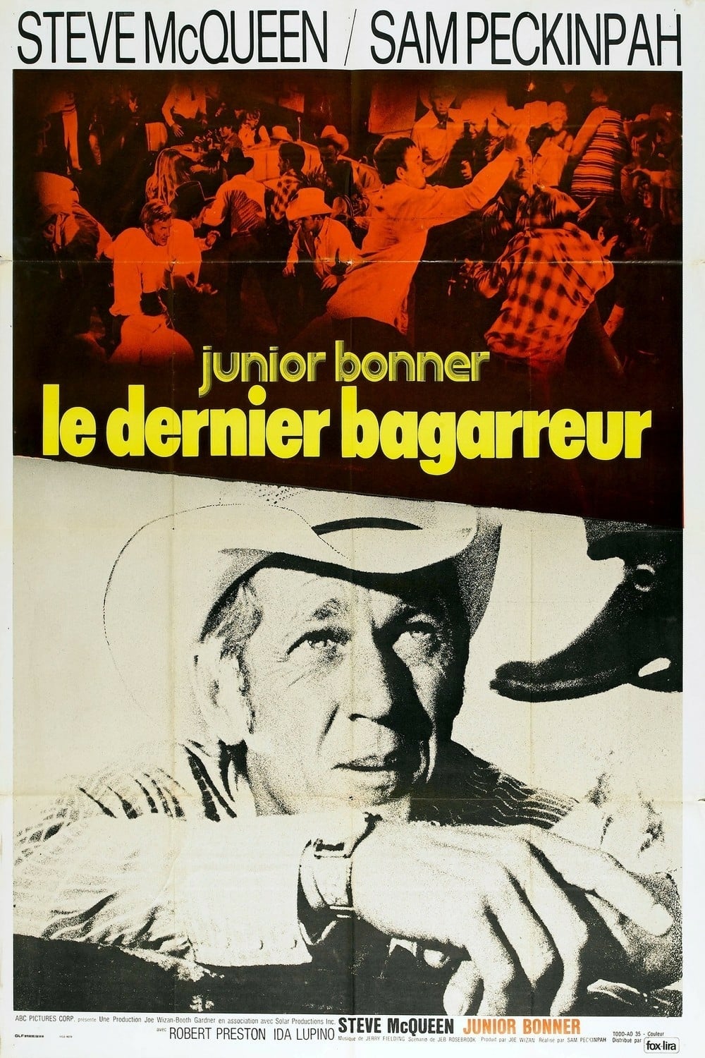 affiche du film Junior Bonner, le dernier bagarreur