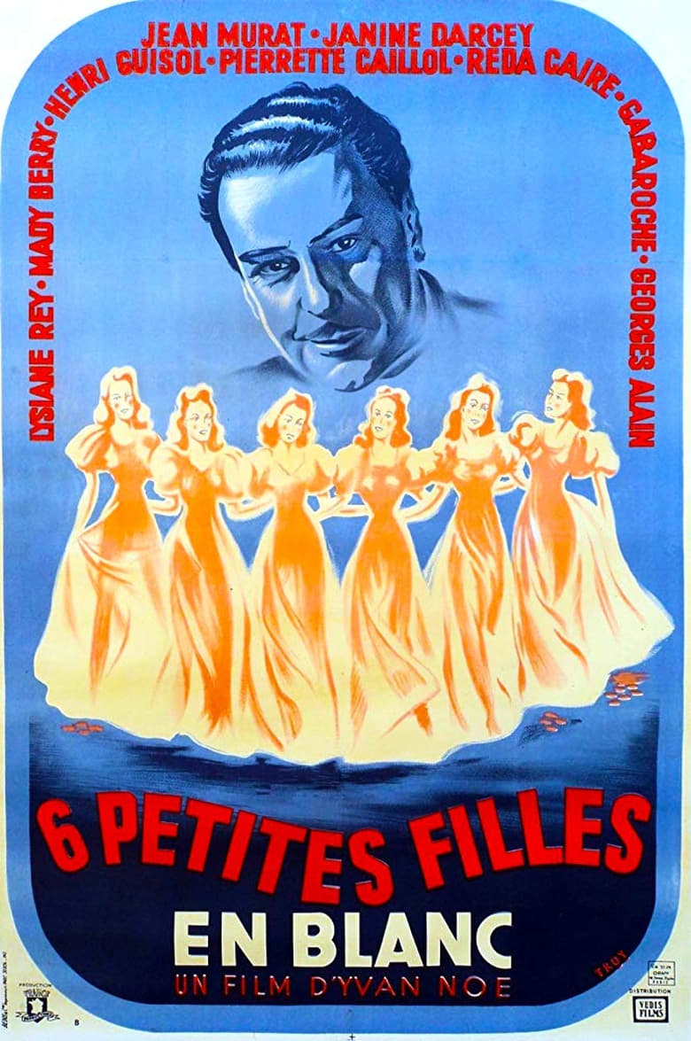 affiche du film Six petites filles en blanc