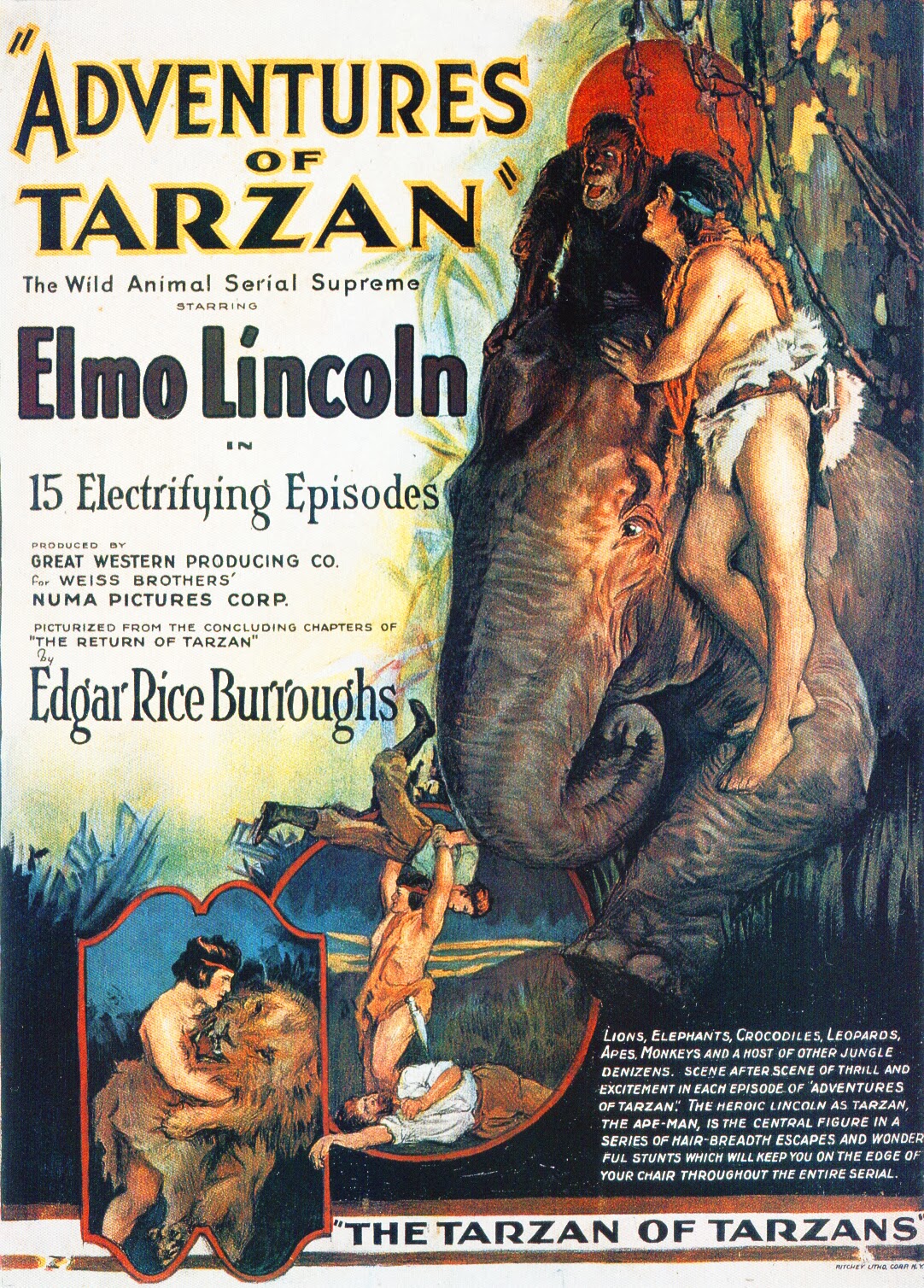 affiche du film Les dernières aventures de Tarzan