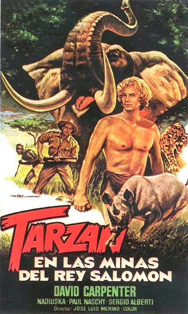 affiche du film Tarzan dans les mines du roi Salomon