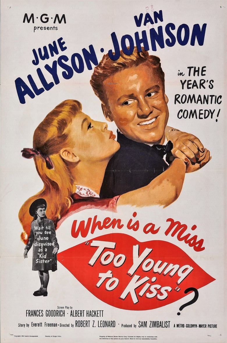 affiche du film Too Young to Kiss