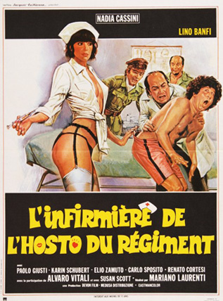 affiche du film L'Infirmière de l'hosto du régiment