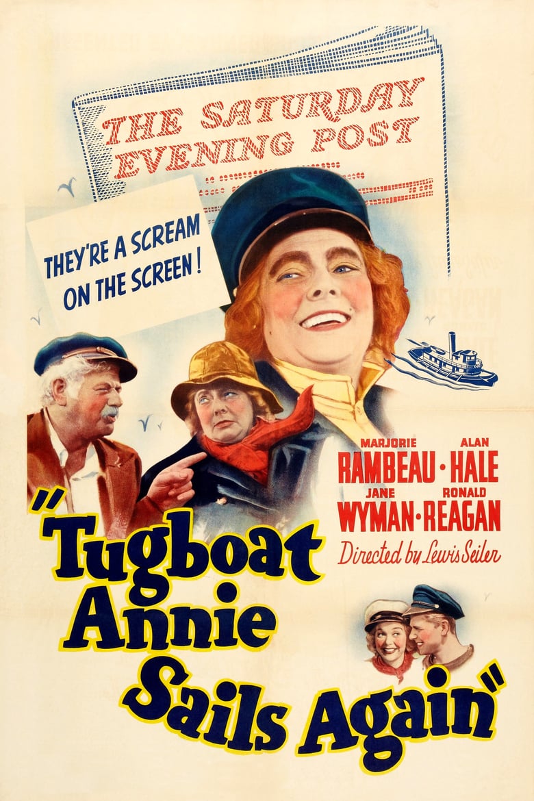 affiche du film Tugboat Annie Sails Again