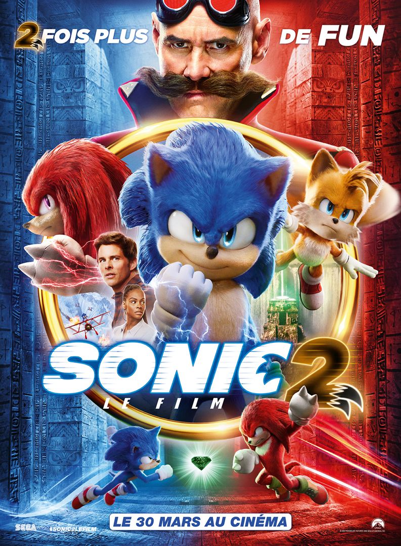 affiche du film Sonic 2, le film