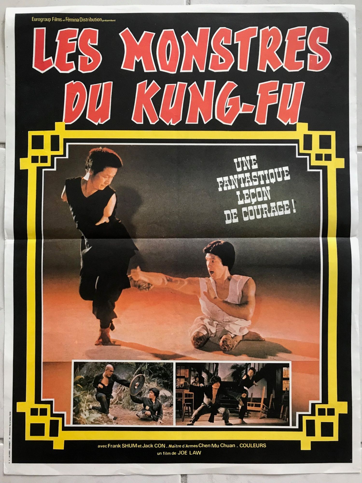 affiche du film Les monstres du kung-fu