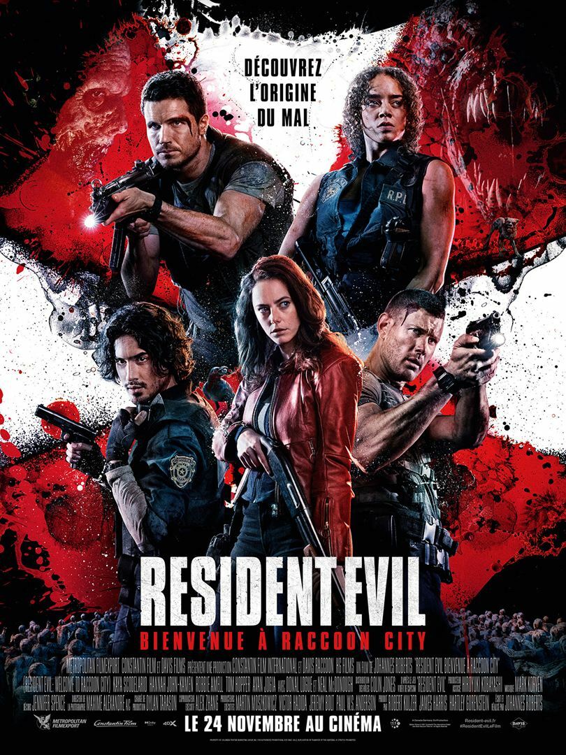 affiche du film Resident Evil : Bienvenue à Raccoon City
