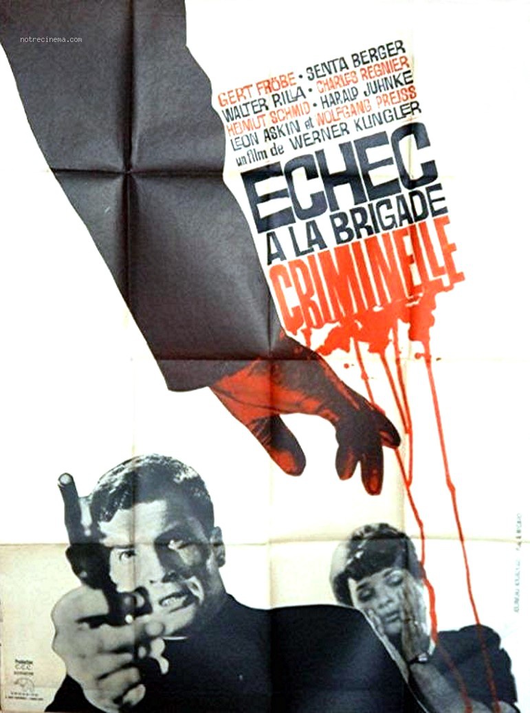 affiche du film Échec à la brigade criminelle