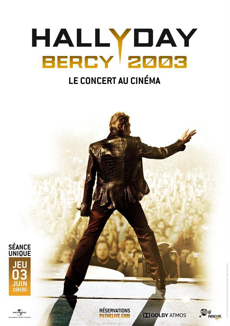 affiche du film Johnny Hallyday - Bercy 2003 le concert au cinéma
