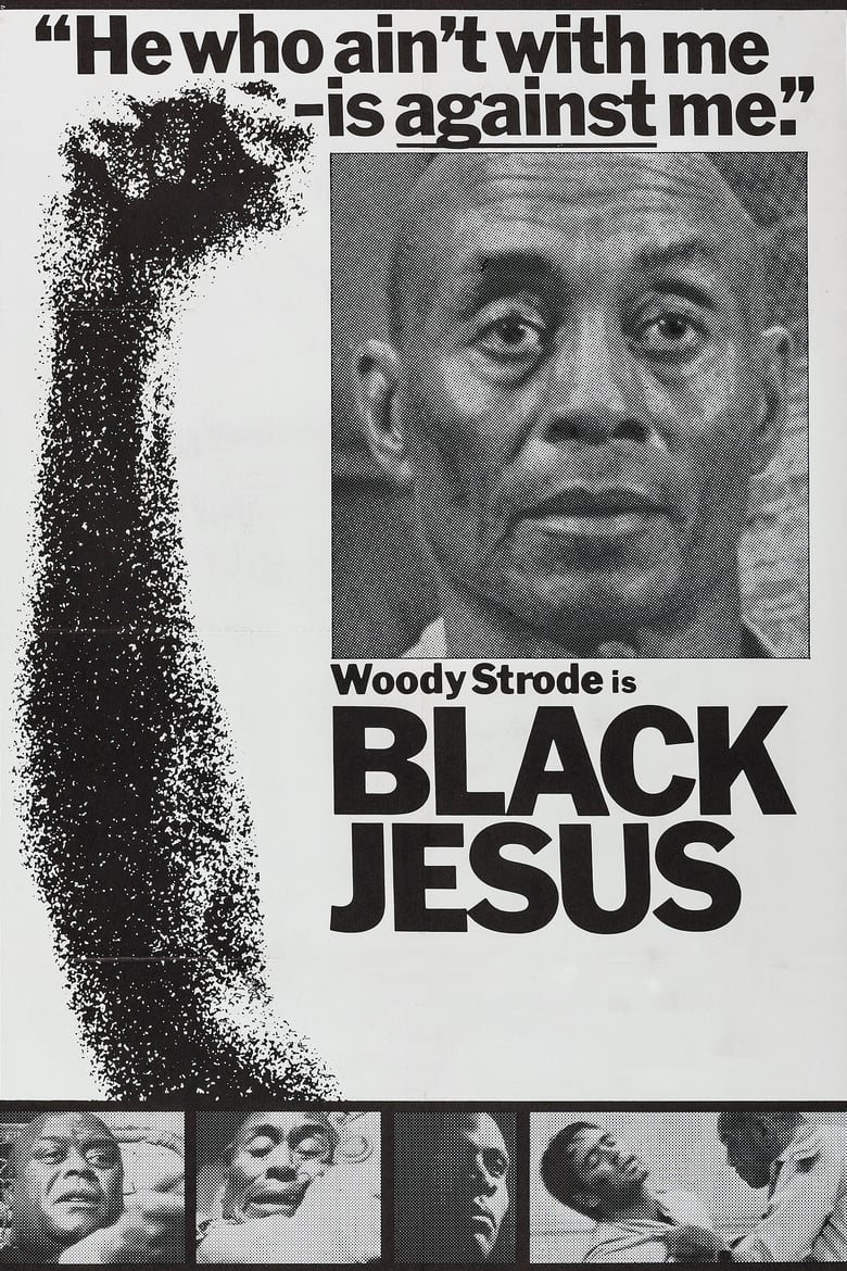 affiche du film Black Jesus, assis à sa droite