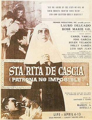 affiche du film Sta. Rita de Casia (Patrona ng imposible)