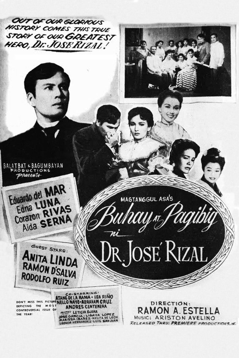 affiche du film Ang Buhay at Pag-ibig ni Dr. Jose Rizal