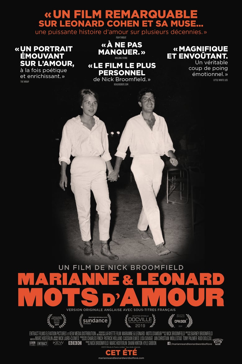 affiche du film Marianne & Leonard : words of love