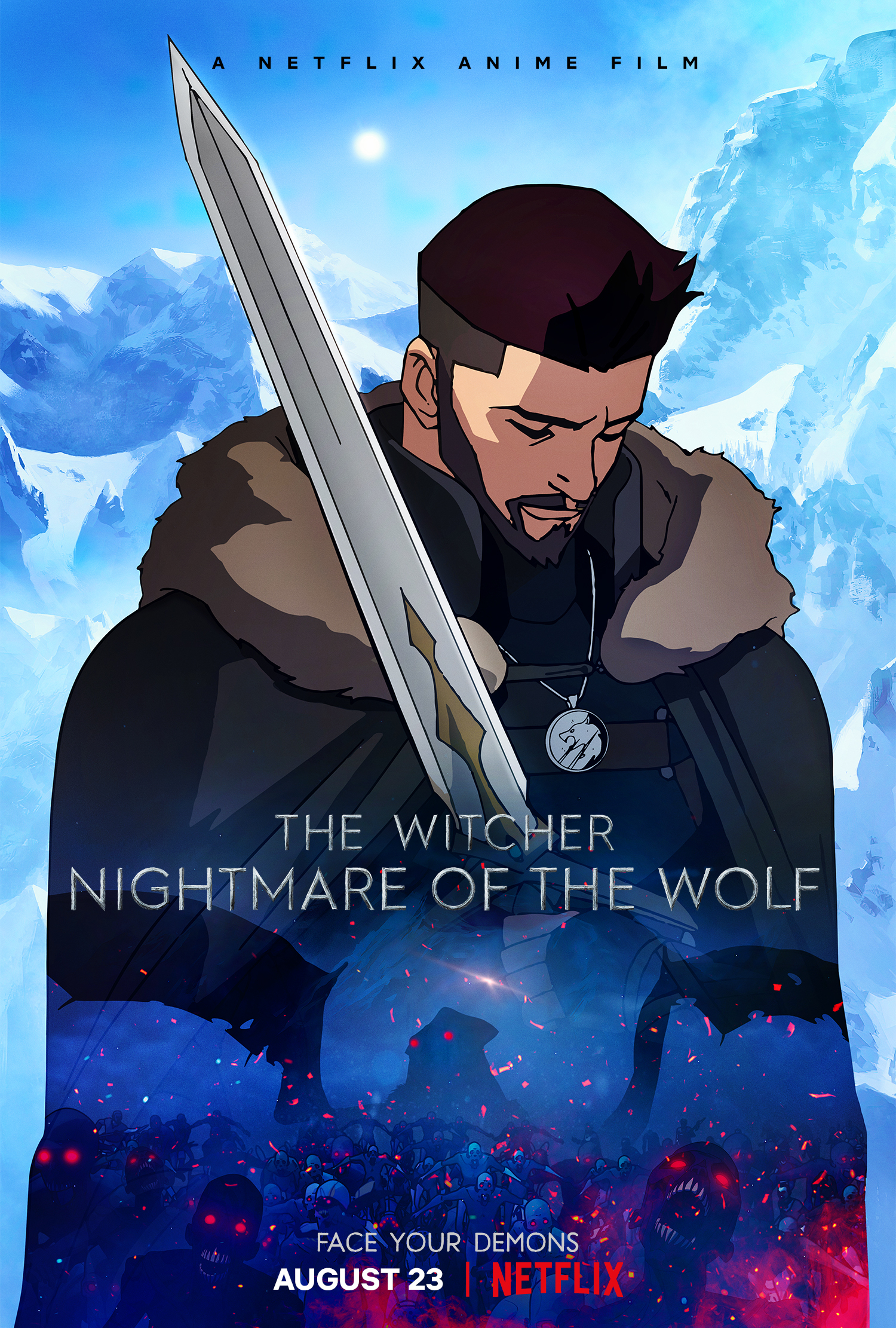affiche du film The Witcher : Le cauchemar du Loup