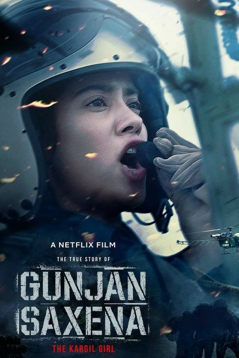 affiche du film Gunjan Saxena : Une pilote en guerre