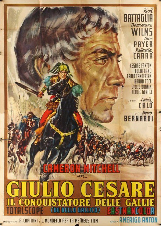 affiche du film Jules César, conquérant de la Gaule
