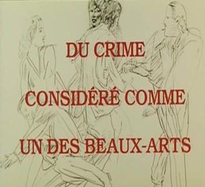 affiche du film Du crime considéré comme un des beaux-arts