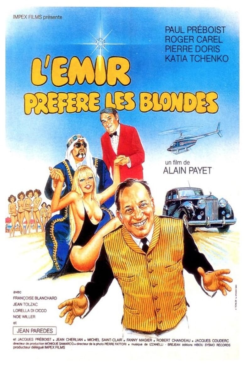 affiche du film L'émir préfère les blondes