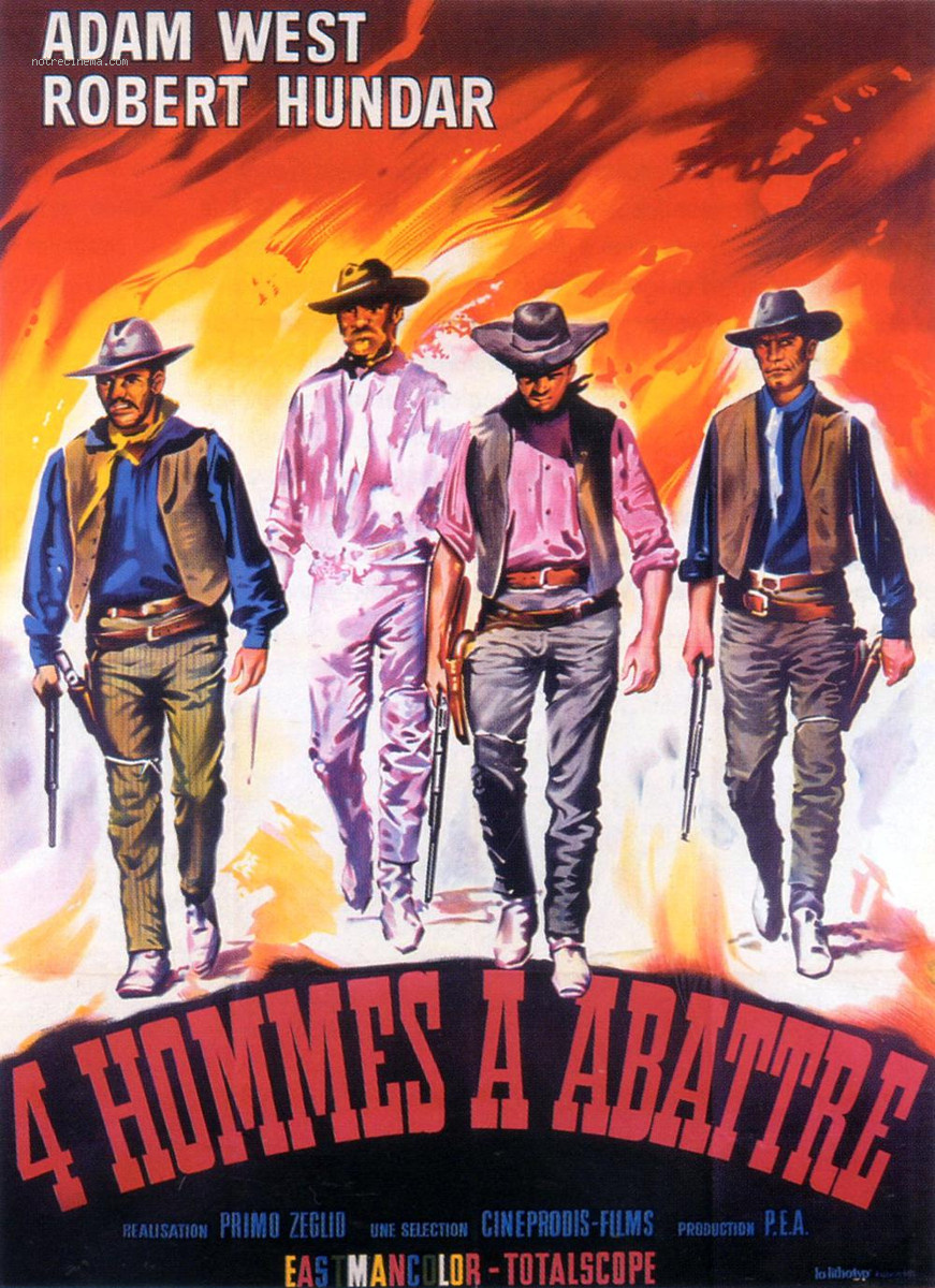 affiche du film Quatre hommes à abattre