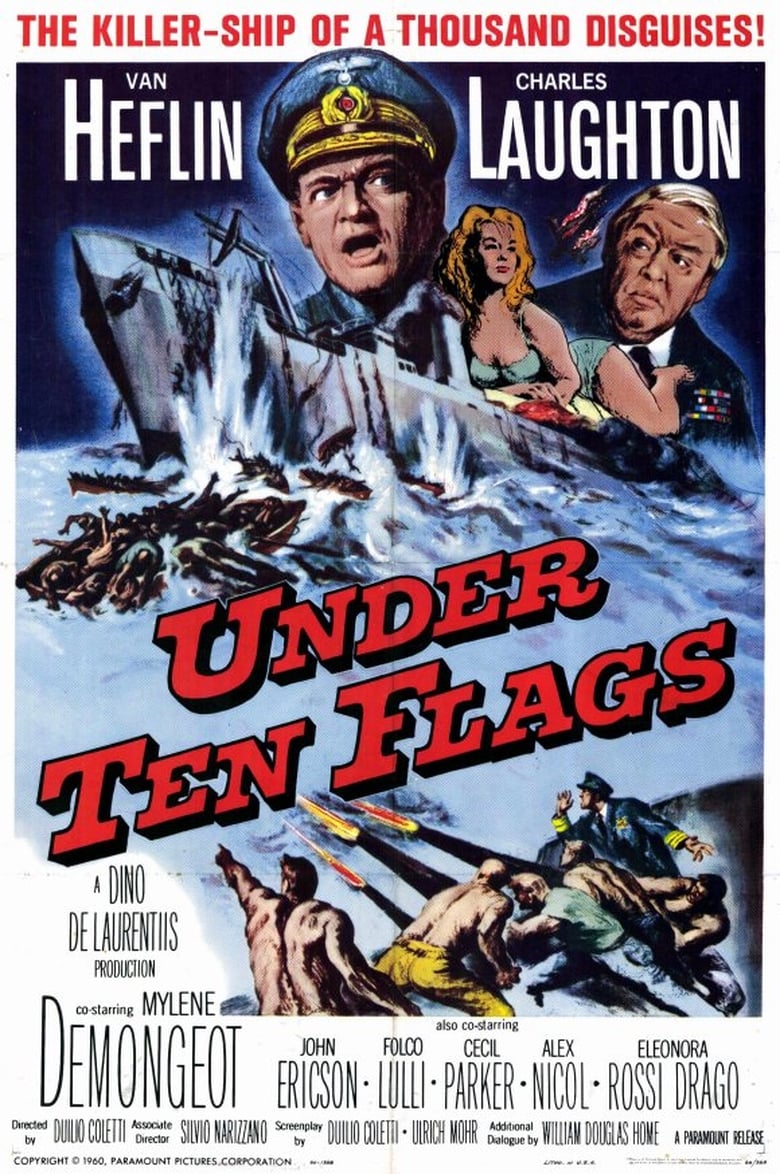 affiche du film Sous dix drapeaux